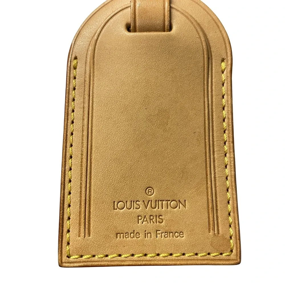 Authentic Louis Vuitton Luggage Tag Excellent Condition SEE THE‎ PHOTOS